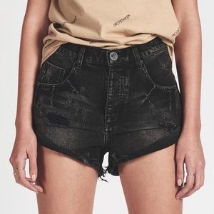 One teaspoon high waist bandits distressed shorts